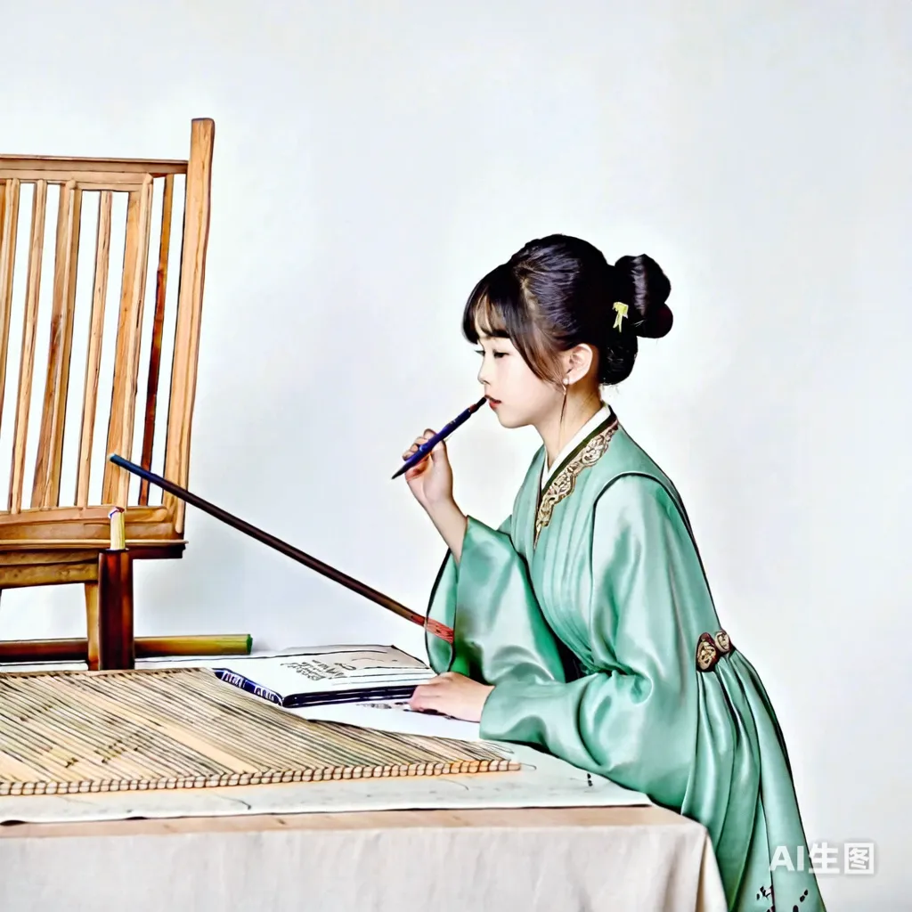 女主正在上课