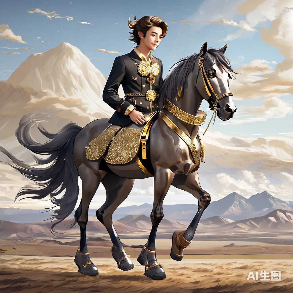 王子骑马而来